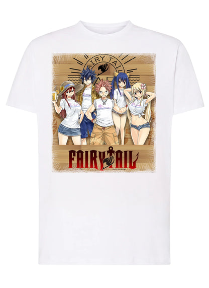 Fairy Tail Manga Anime Fumetti 6012 T-shirt Urban Men Uomo 100% Cotone Pettinato JK - STREET STYLE