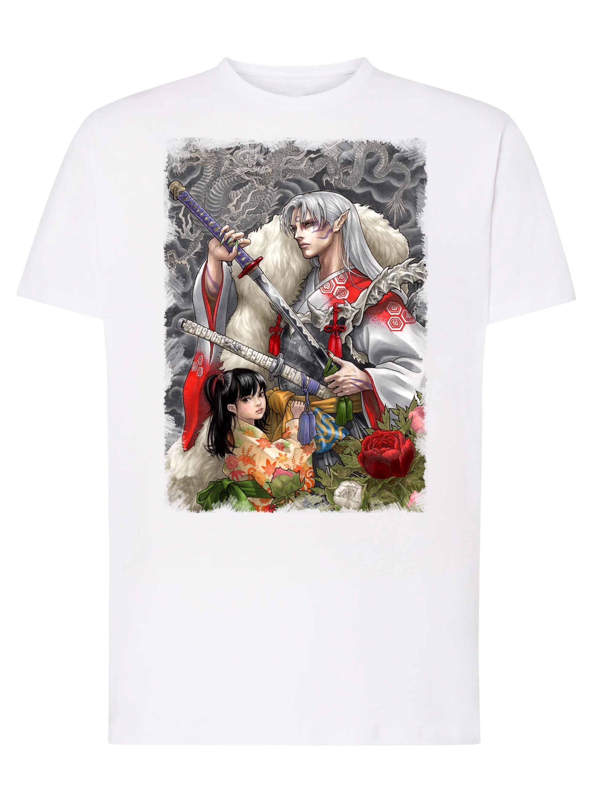 InuYasha Giapponese Manga Anime Fumetti 6013 T-shirt Urban Men Uomo 100% Cotone Pettinato JK - STREET STYLE