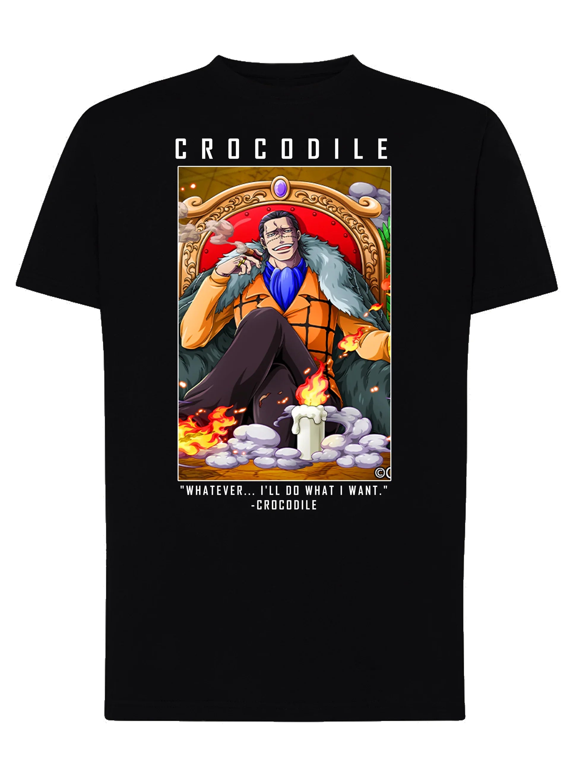 Of Crocodile Manga Anime Fumetti 6018-9 T-shirt Urban Men Uomo 100% Cotone Pettinato JK - STREET STYLE