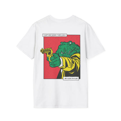 Alligator - Comic Mafia - Unisex T-Shirt - Back Print - STREET STYLE