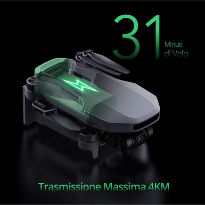 Potensic ATOM SE Combo GPS Drone con Telecamera 4K, 62 Min di Volo, <249g, 4KM FPV Transmissione, Velocità Max 16m/s, Brushless Motore, Ritorno Auto, RC Quadricotter per Principianti e Adulti, C0