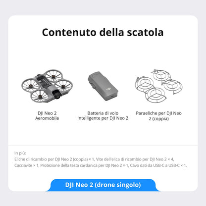 DJI Neo 2 Combo Motion Fly More con RC Motion 3 e Goggles N3, trasmissione stabile con transceiver digitale, drone 4K per principianti, volo FPV, 3 batterie