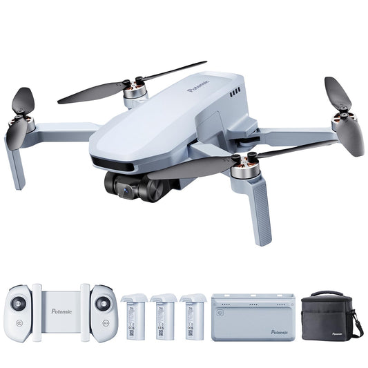 Potensic ATOM SE Combo GPS Drone con Telecamera 4K, 62 Min di Volo, <249g, 4KM FPV Transmissione, Velocità Max 16m/s, Brushless Motore, Ritorno Auto, RC Quadricotter per Principianti e Adulti, C0