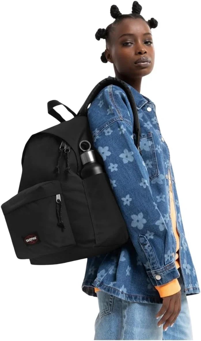 EASTPAK Day Pak'r Model Backpack Black with Additional Zip and Laptop Holder 13.3, Black, One size - STREET STYLE