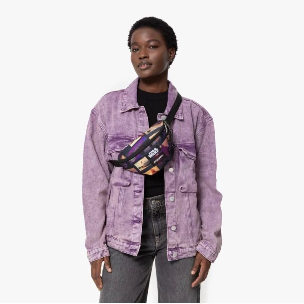 Eastpak Springer Star Wars Landscape Grey Waist Bag, Purple, 16 x 23 x 8 cm, Purple., 16x23x8 - STREET STYLE