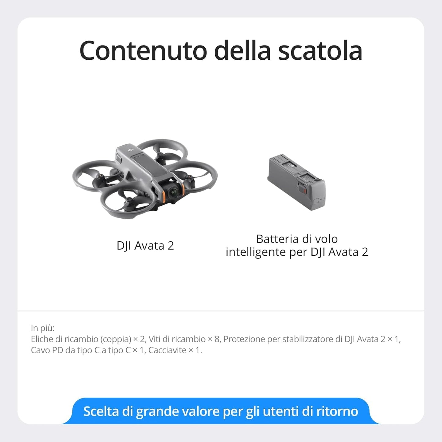 DJI Avata 2 Fly Smart Combo (una batteria), drone FPV con fotocamera 4K, esperienza immersiva, paraeliche integrati, FOV da 155°, drone con fotocamera con Goggles N3 e RC Motion 3