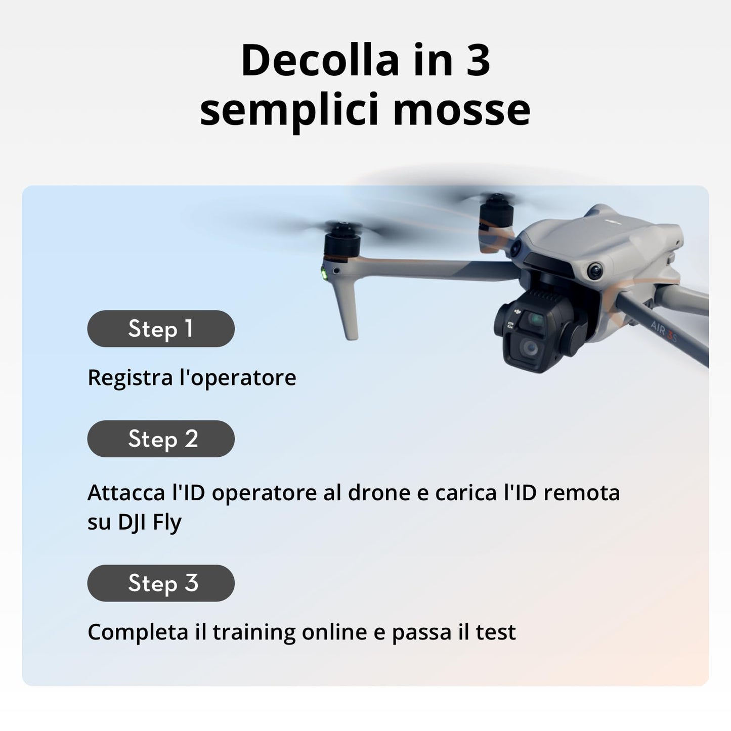 DJI Air 3S Combo Fly More (RC 2 con schermo), drone con fotocamera grandangolare CMOS 1" e teleobiettivo medio per adulti, 4K/60fps, rilevamento omnidirezionale e 3 batterie per volare più a lungo