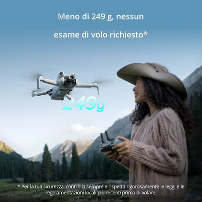 DJI Mini 5 Pro Combo Fly More con DJI RC 2 e DJI Care di 1 anno, drone 4K per principianti, drone con fotocamera, CMOS da 1 pollice, rilevamento degli ostacoli, ActiveTrack 360°, C0