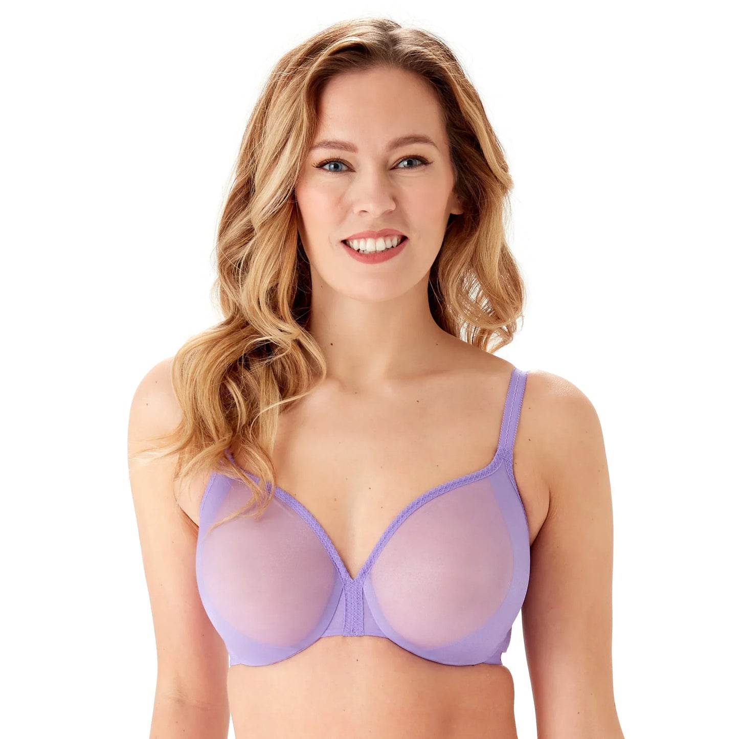 Gossard Glossies Violet Sexy Sheer Mesh Molded Bra - STREET STYLE