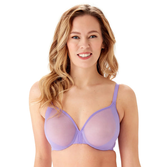 Gossard Glossies Violet Sexy Sheer Mesh Molded Bra - STREET STYLE