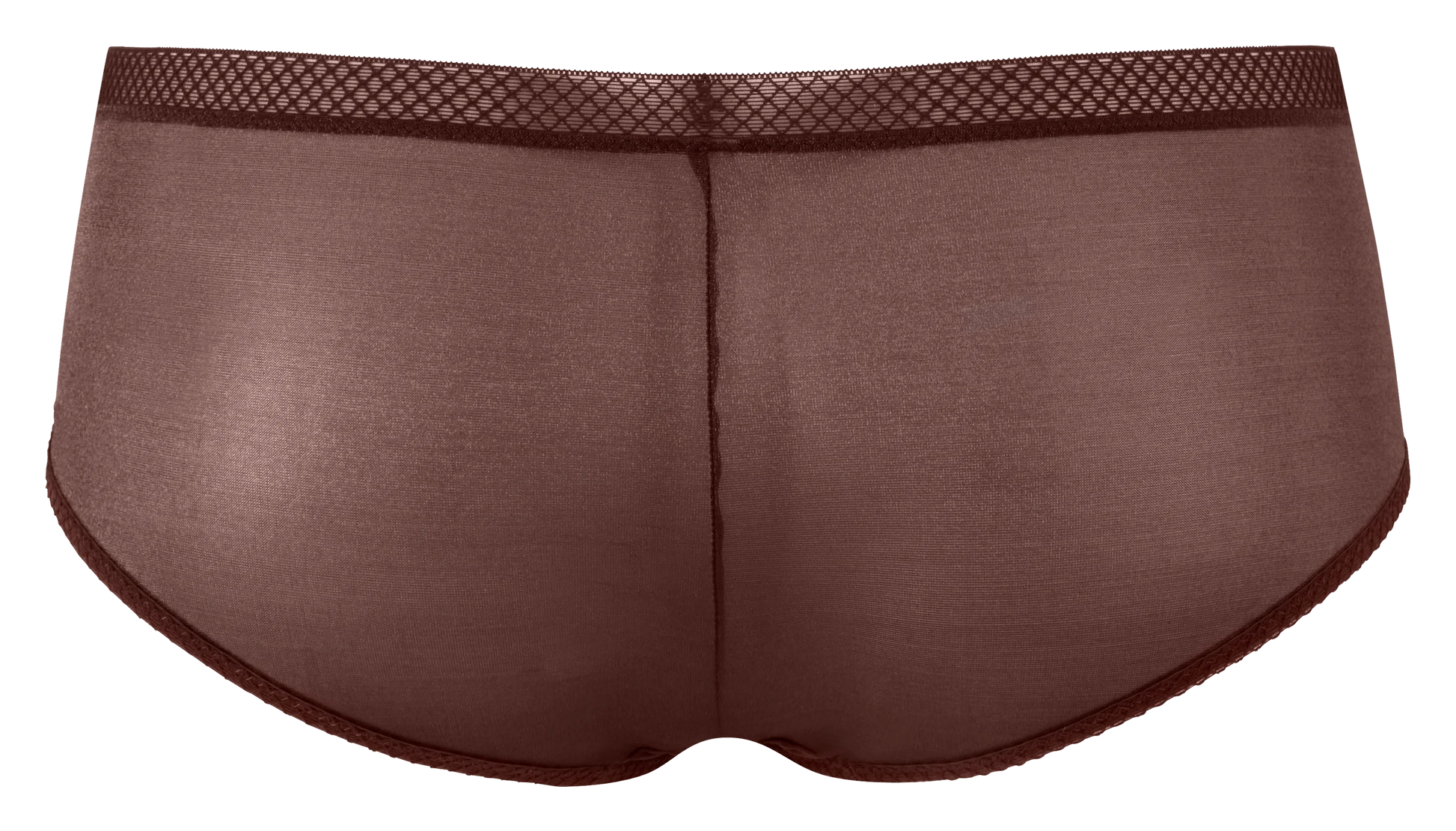 Sheer See Through Shorts Panty Gossard Glossies Brown - STREET STYLE