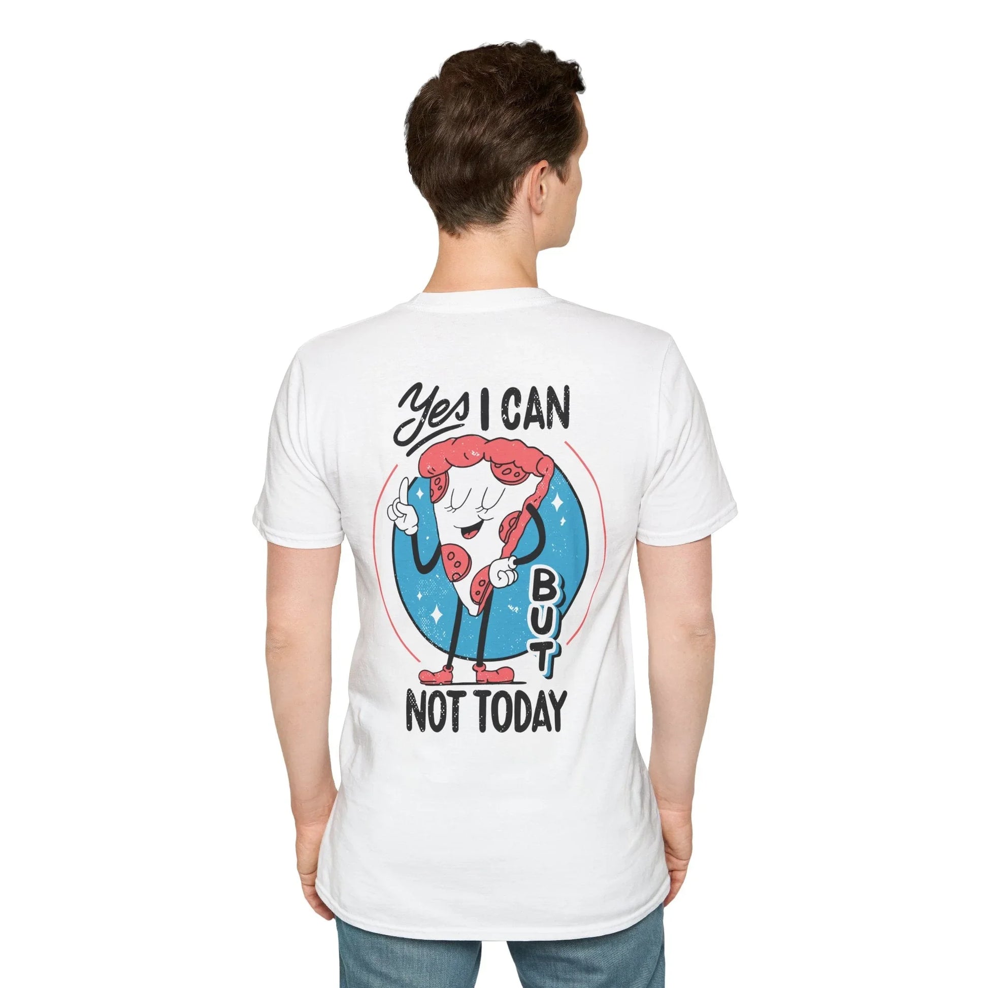 Yes I can but not Today - Antisocial Retro - Unisex T-Shirt - Back Print - STREET STYLE