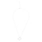 14K Silver Plated Necklace Love Heart Pave Pendant Necklace - STREET STYLE