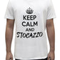 Unisex T-Shirt Short Sleeve T-Shirt with Funny Phrases Funny Joke Funny Print (M, St Oca ZZO STOCAZZO STOCAZZO SIMPATICA REBUS) - STREET STYLE