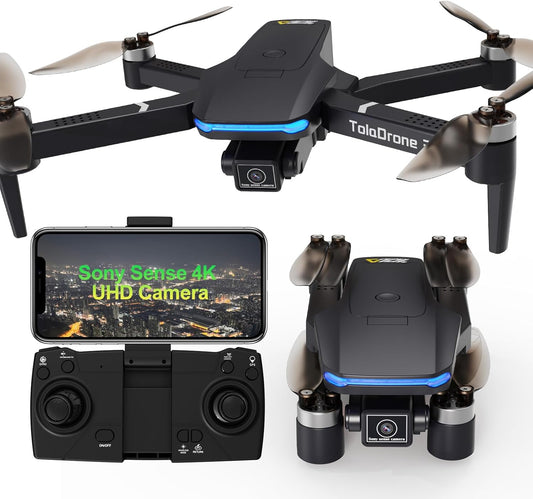 Drone con Fotocamera 4K UHD per Adulti, Droni GPS con Motore Brushless, Trasmissione in Tempo Reale 5G, Seguimi, Ritorno Automatico, Drone per Principianti TD31GPS