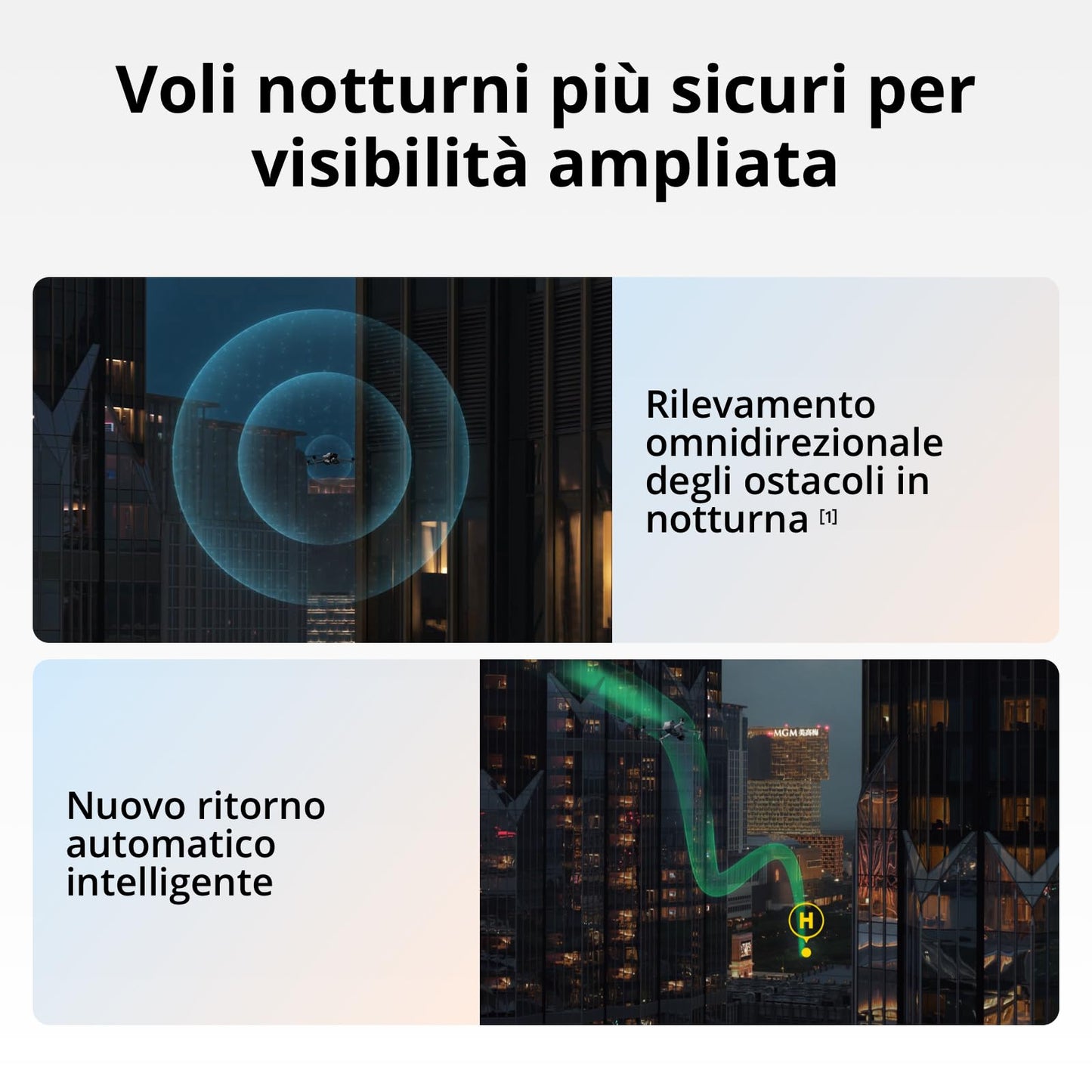 DJI Air 3S Combo Fly More (RC 2 con schermo), drone con fotocamera grandangolare CMOS 1" e teleobiettivo medio per adulti, 4K/60fps, rilevamento omnidirezionale e 3 batterie per volare più a lungo