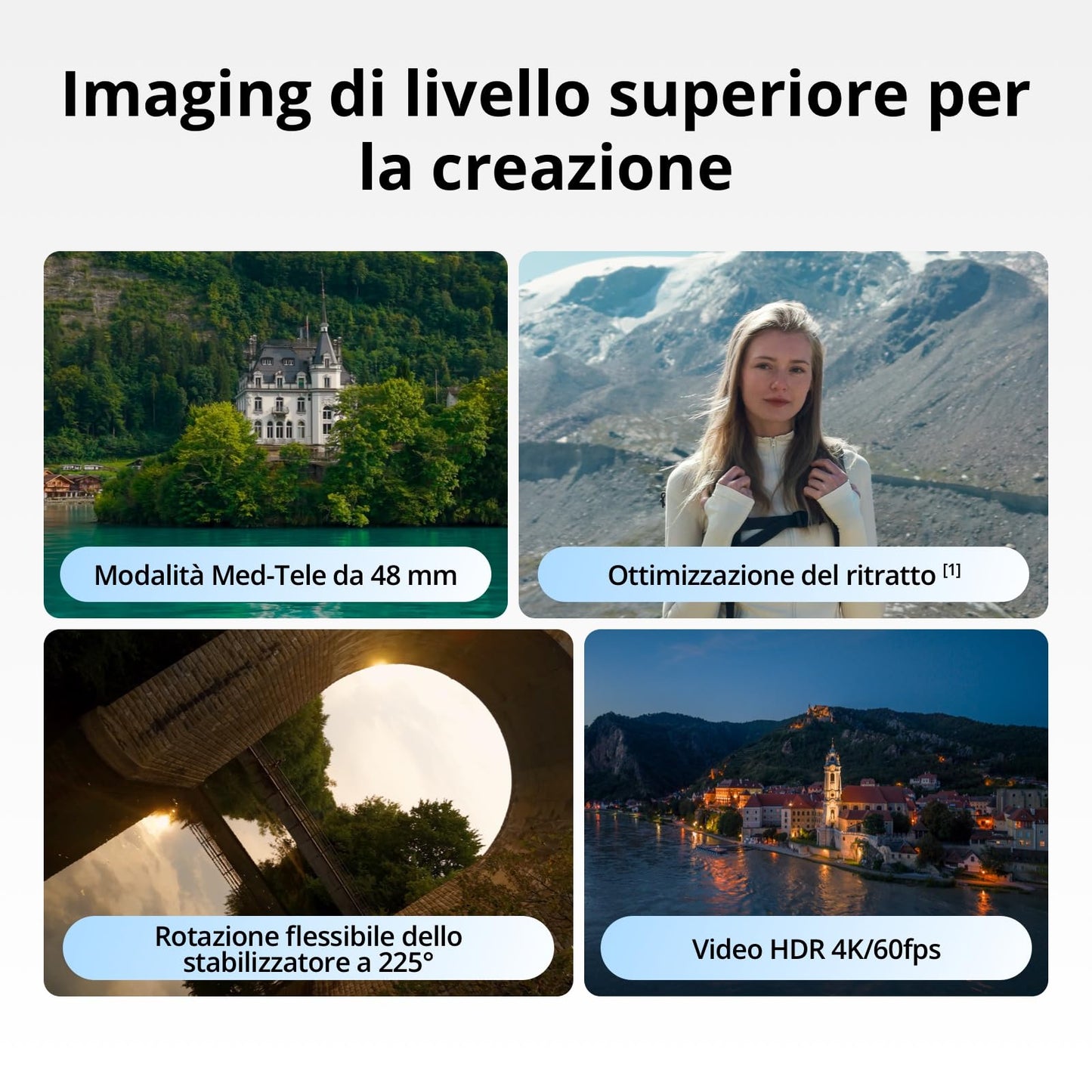 DJI Mini 5 Pro Combo Fly More con DJI RC 2 e DJI Care di 1 anno, drone 4K per principianti, drone con fotocamera, CMOS da 1 pollice, rilevamento degli ostacoli, ActiveTrack 360°, C0