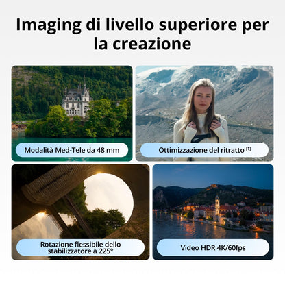 DJI Mini 5 Pro Combo Fly More con DJI RC 2 e DJI Care di 1 anno, drone 4K per principianti, drone con fotocamera, CMOS da 1 pollice, rilevamento degli ostacoli, ActiveTrack 360°, C0