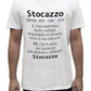 Unisex T-Shirt Short Sleeve T-Shirt with Funny Phrases Funny Joke Funny Print (M, St Oca ZZO STOCAZZO STOCAZZO SIMPATICA REBUS) - STREET STYLE