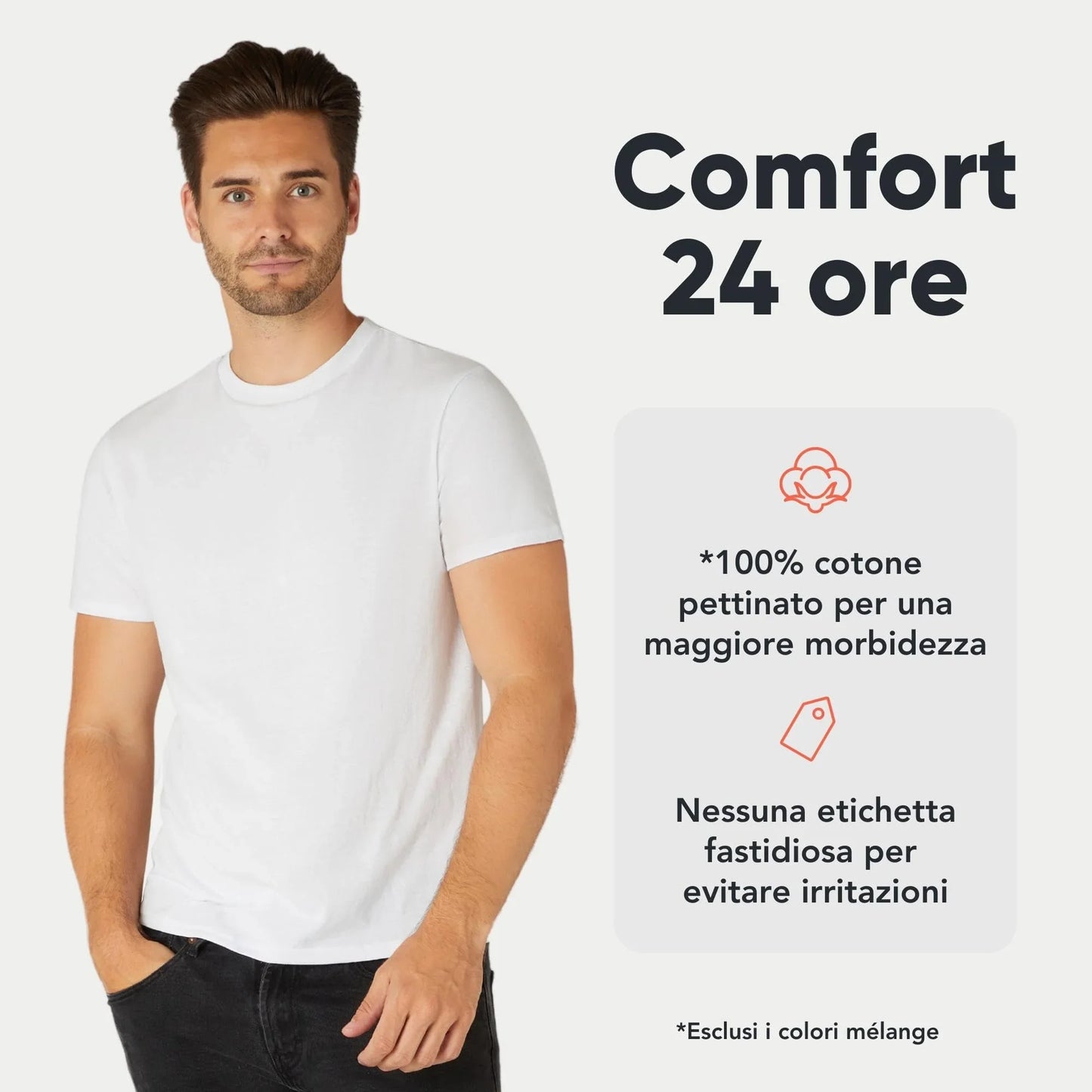 STREET STYLE T-shirt Uomo 100% Cotone Bio Pack 3/5 - STREET STYLE