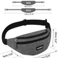 Men's Women's Waist Bag, Sports Waist Bag with 4 Zip Pockets, Men's Waist Bag, Small Adjustable Belt, Waterproof Work Waist Bag for Cycling Running Hiking Trekking Concerts - STREET STYLE