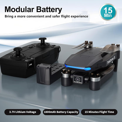 Drone con Fotocamera 4K UHD per Adulti, Droni GPS con Motore Brushless, Trasmissione in Tempo Reale 5G, Seguimi, Ritorno Automatico, Drone per Principianti TD31GPS