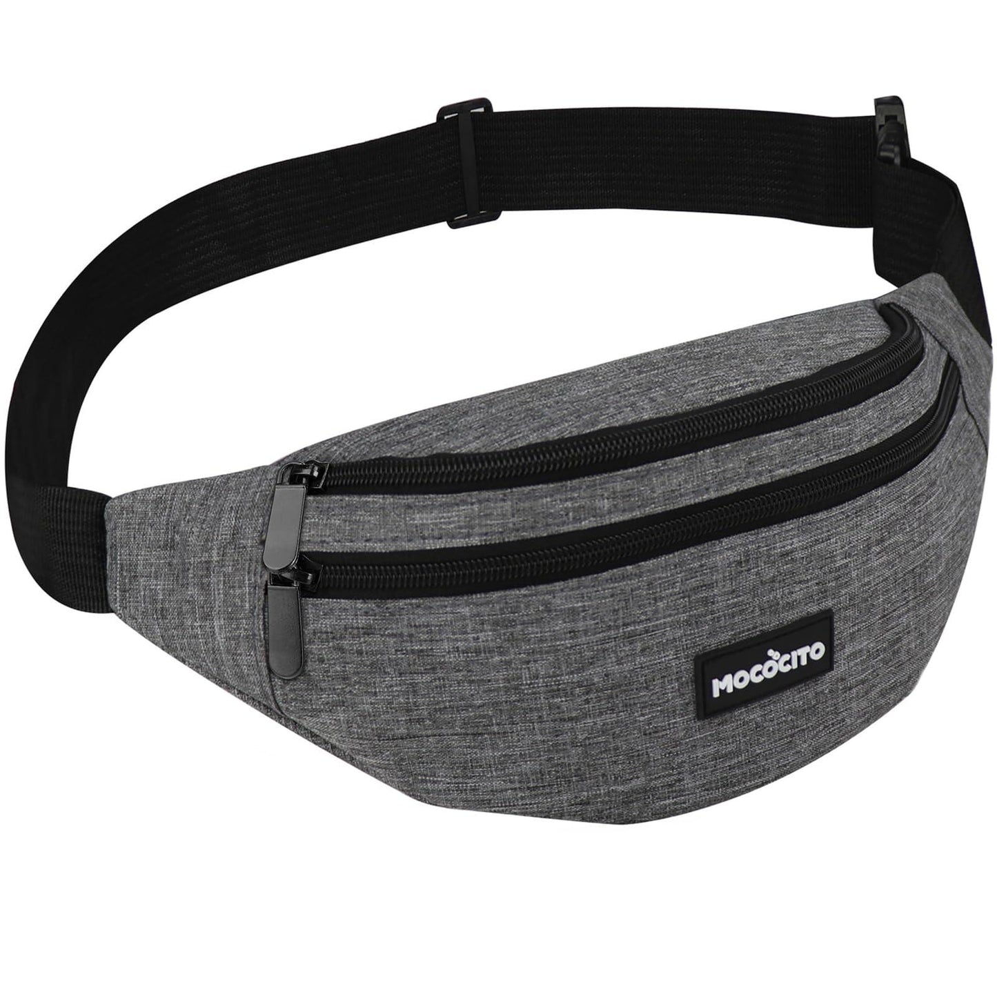 Men's Women's Waist Bag, Sports Waist Bag with 4 Zip Pockets, Men's Waist Bag, Small Adjustable Belt, Waterproof Work Waist Bag for Cycling Running Hiking Trekking Concerts - STREET STYLE