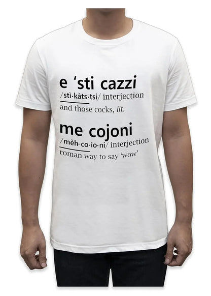 Unisex T-Shirt Short Sleeve T-Shirt with Funny Phrases Funny Joke Funny Print (M, St Oca ZZO STOCAZZO STOCAZZO SIMPATICA REBUS) - STREET STYLE