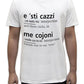 Unisex T-Shirt Short Sleeve T-Shirt with Funny Phrases Funny Joke Funny Print (M, St Oca ZZO STOCAZZO STOCAZZO SIMPATICA REBUS) - STREET STYLE
