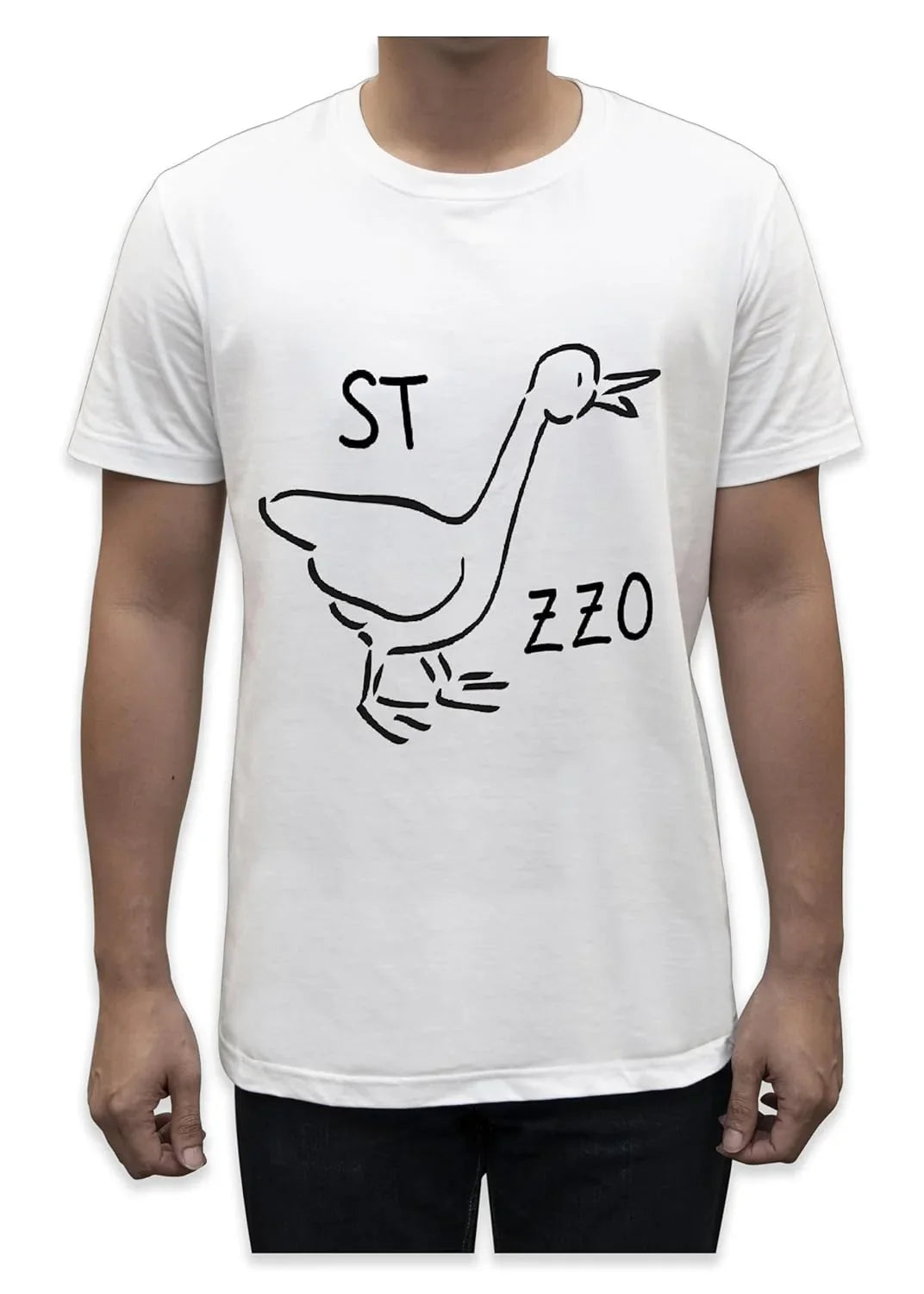 Unisex T-Shirt Short Sleeve T-Shirt with Funny Phrases Funny Joke Funny Print (M, St Oca ZZO STOCAZZO STOCAZZO SIMPATICA REBUS) - STREET STYLE