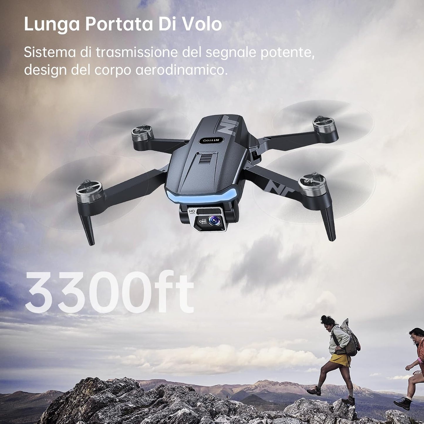 N11 PRO Drone GPS con fotocamera per adulti 4K UHD, 90 minuti di volo lungo, lunga distanza di controllo, ritorno auto, conseguenza automatica, motore brushless, 5G FPV RC Quadcopter per