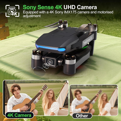 Drone con Fotocamera 4K UHD per Adulti, Droni GPS con Motore Brushless, Trasmissione in Tempo Reale 5G, Seguimi, Ritorno Automatico, Drone per Principianti TD31GPS