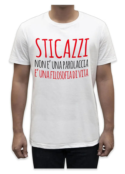 Unisex T-Shirt Short Sleeve T-Shirt with Funny Phrases Funny Joke Funny Print (M, St Oca ZZO STOCAZZO STOCAZZO SIMPATICA REBUS) - STREET STYLE