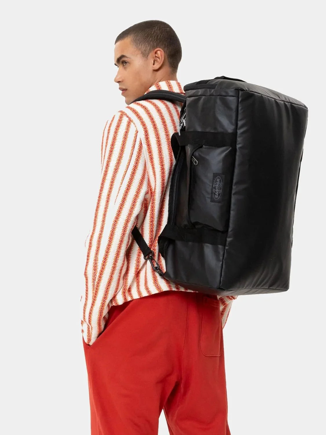 EASTPAK Tarp Duffl'r S Travel Bag, Tarp Black, One Size, Black Tarp, One Size - STREET STYLE