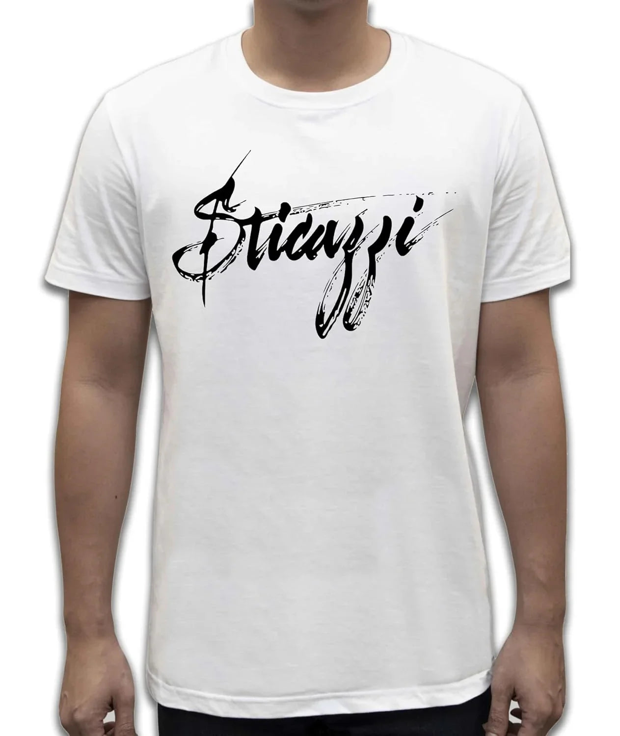 Unisex T-Shirt Short Sleeve T-Shirt with Funny Phrases Funny Joke Funny Print (M, St Oca ZZO STOCAZZO STOCAZZO SIMPATICA REBUS) - STREET STYLE