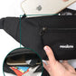 Men's Women's Waist Bag, Sports Waist Bag with 4 Zip Pockets, Men's Waist Bag, Small Adjustable Belt, Waterproof Work Waist Bag for Cycling Running Hiking Trekking Concerts - STREET STYLE