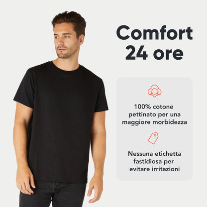STREET STYLE T-shirt Uomo 100% Cotone Bio Pack 3/5 - STREET STYLE