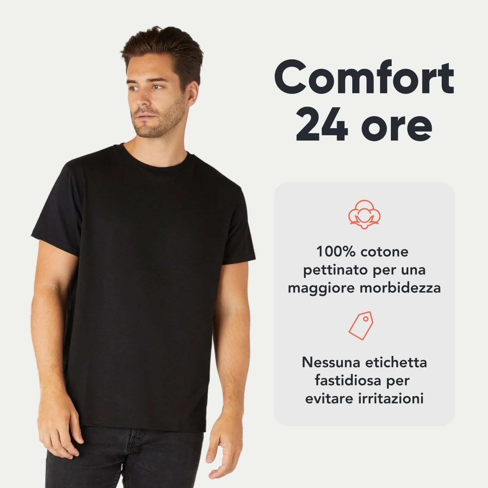 STREET STYLE T-shirt Uomo 100% Cotone Bio Pack 3/5 - STREET STYLE