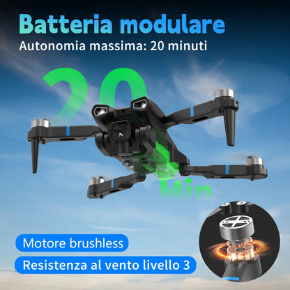 M18LCD Mini Drone con Fotocamera 4K Drone Con Telecomando LCD 3D Flip Design Pieghevole Telecomando Ricaricabile 3 Velocità Quadricottero RC per Principianti