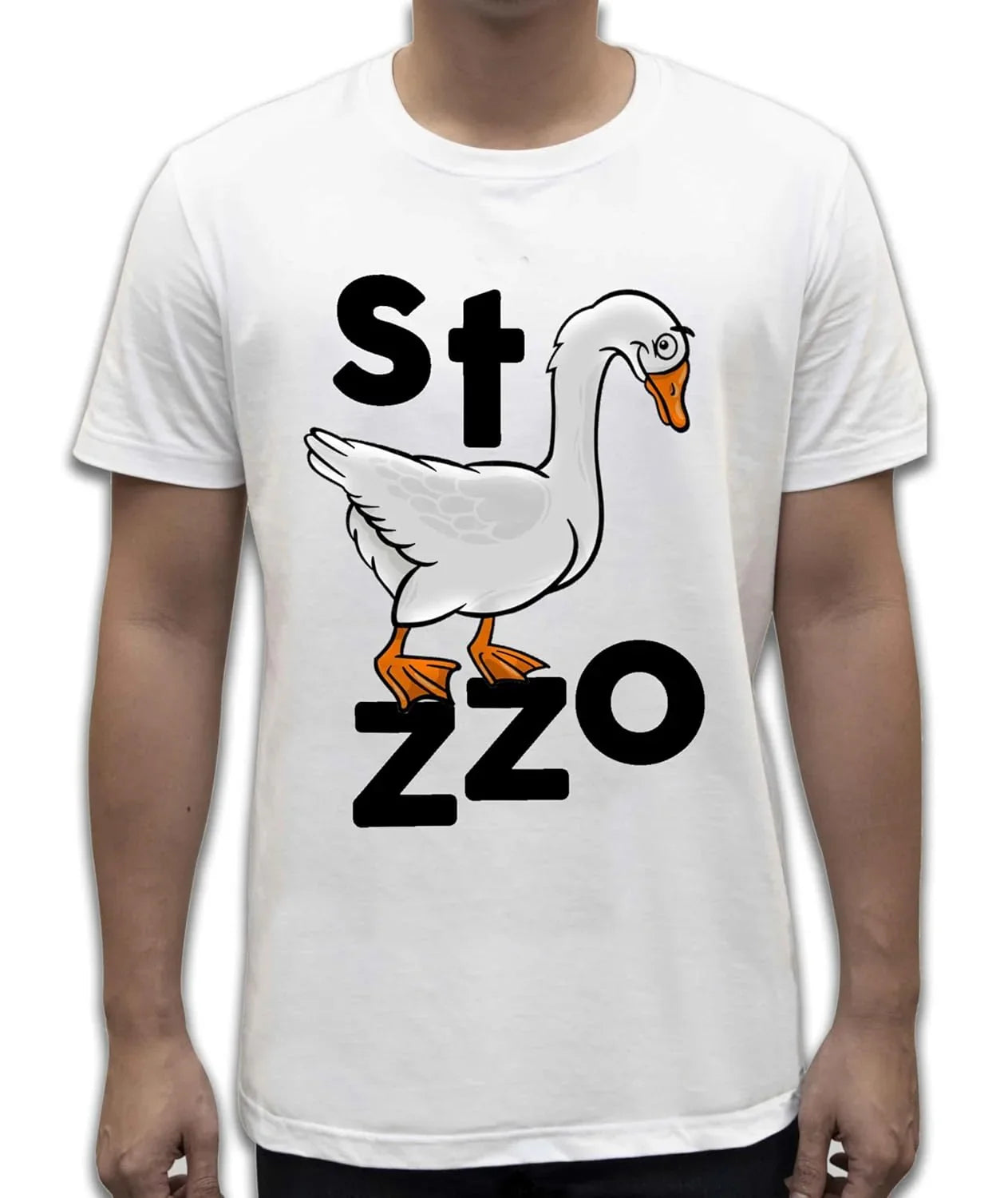 Unisex T-Shirt Short Sleeve T-Shirt with Funny Phrases Funny Joke Funny Print (M, St Oca ZZO STOCAZZO STOCAZZO SIMPATICA REBUS) - STREET STYLE