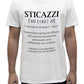 Unisex T-Shirt Short Sleeve T-Shirt with Funny Phrases Funny Joke Funny Print (M, St Oca ZZO STOCAZZO STOCAZZO SIMPATICA REBUS) - STREET STYLE