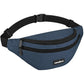 Men's Women's Waist Bag, Sports Waist Bag with 4 Zip Pockets, Men's Waist Bag, Small Adjustable Belt, Waterproof Work Waist Bag for Cycling Running Hiking Trekking Concerts - STREET STYLE