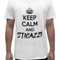Unisex T-Shirt Short Sleeve T-Shirt with Funny Phrases Funny Joke Funny Print (M, St Oca ZZO STOCAZZO STOCAZZO SIMPATICA REBUS) - STREET STYLE