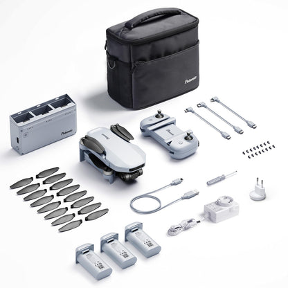 Potensic ATOM SE Combo GPS Drone con Telecamera 4K, 62 Min di Volo, <249g, 4KM FPV Transmissione, Velocità Max 16m/s, Brushless Motore, Ritorno Auto, RC Quadricotter per Principianti e Adulti, C0