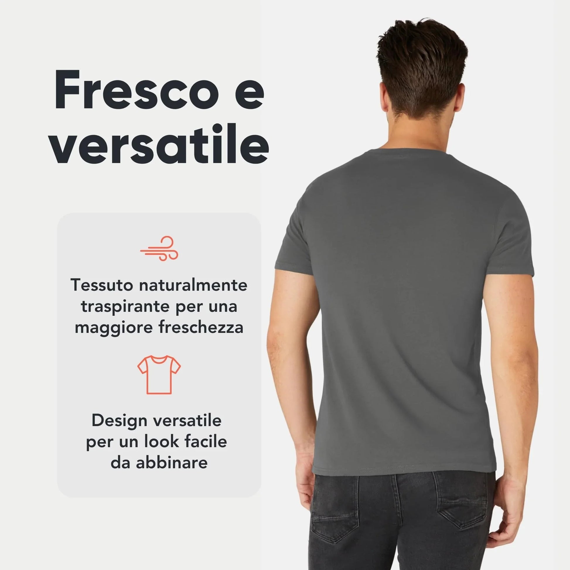 STREET STYLE T-shirt Uomo 100% Cotone Bio Pack 3/5 - STREET STYLE