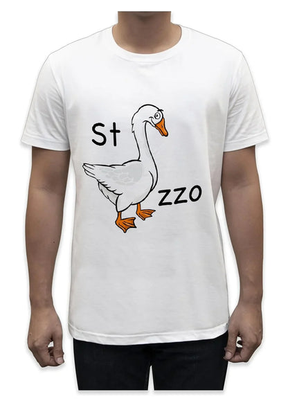 Unisex T-Shirt Short Sleeve T-Shirt with Funny Phrases Funny Joke Funny Print (M, St Oca ZZO STOCAZZO STOCAZZO SIMPATICA REBUS) - STREET STYLE