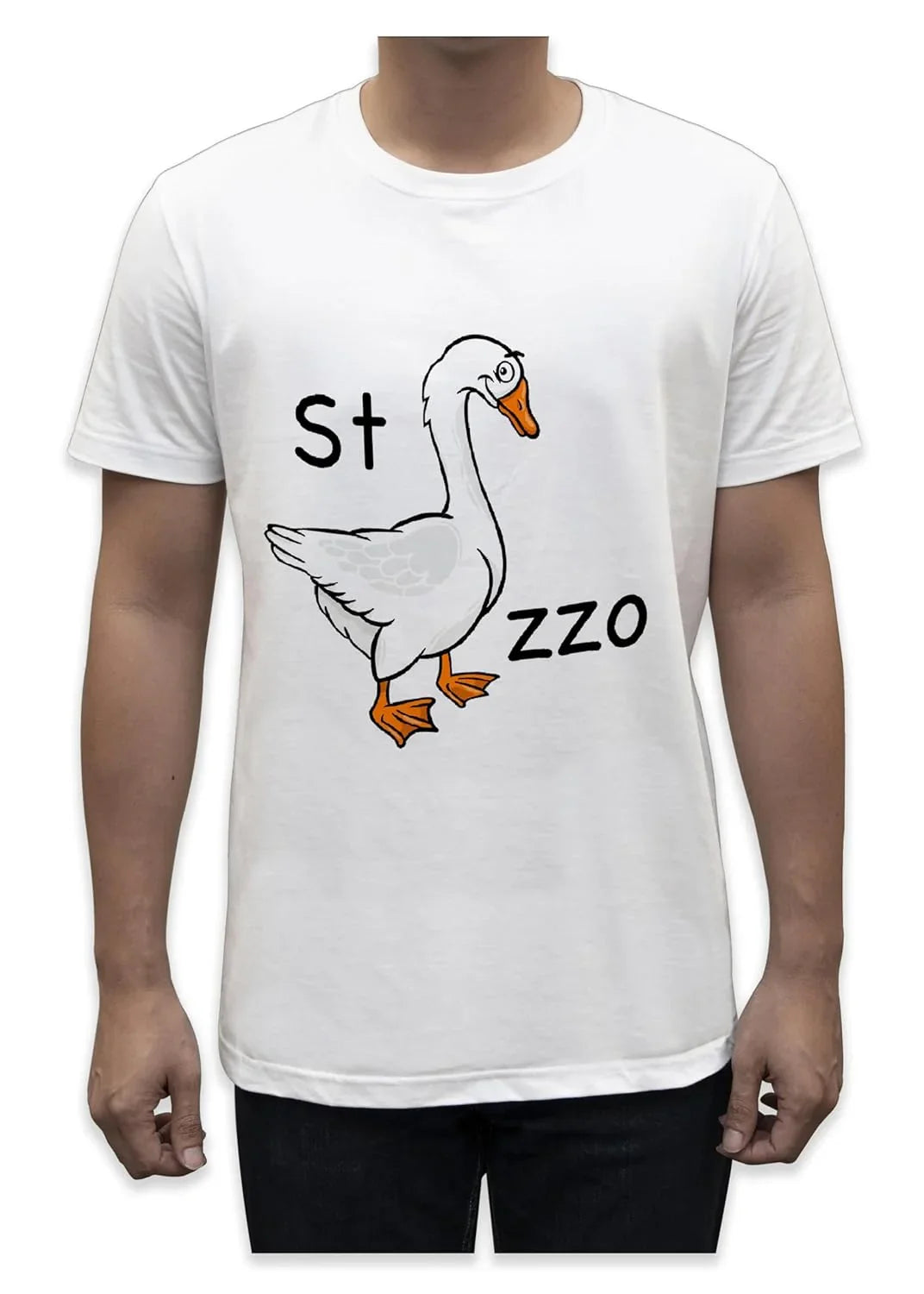 Unisex T-Shirt Short Sleeve T-Shirt with Funny Phrases Funny Joke Funny Print (M, St Oca ZZO STOCAZZO STOCAZZO SIMPATICA REBUS) - STREET STYLE