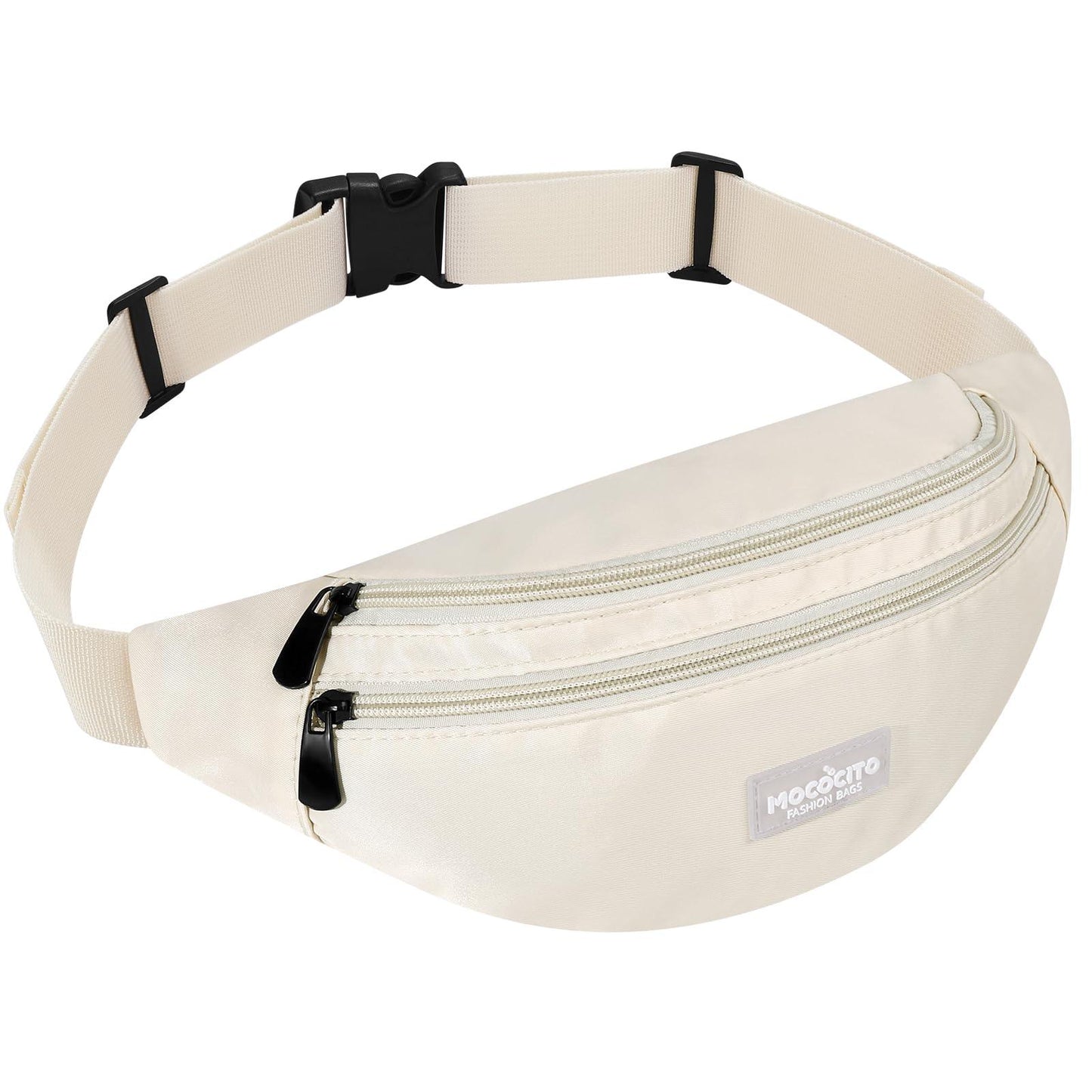 Men's Women's Waist Bag, Sports Waist Bag with 4 Zip Pockets, Men's Waist Bag, Small Adjustable Belt, Waterproof Work Waist Bag for Cycling Running Hiking Trekking Concerts - STREET STYLE