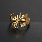 Name Ring - custom name ring - STREET STYLE