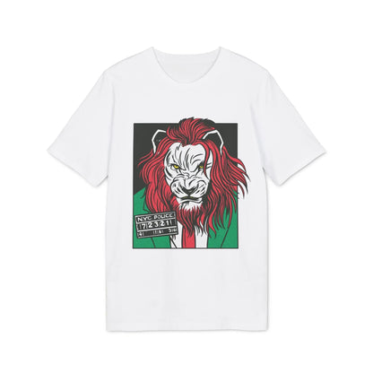 Lion Boss - Comic Mafia - Premium Bio Unisex T-Shirt - Front Print - STREET STYLE